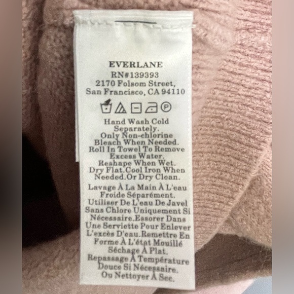 Everlane The Coccoon Crew Sweater In Plush Cotton Wool Alpaca Pink NWT - Picture 10 of 14